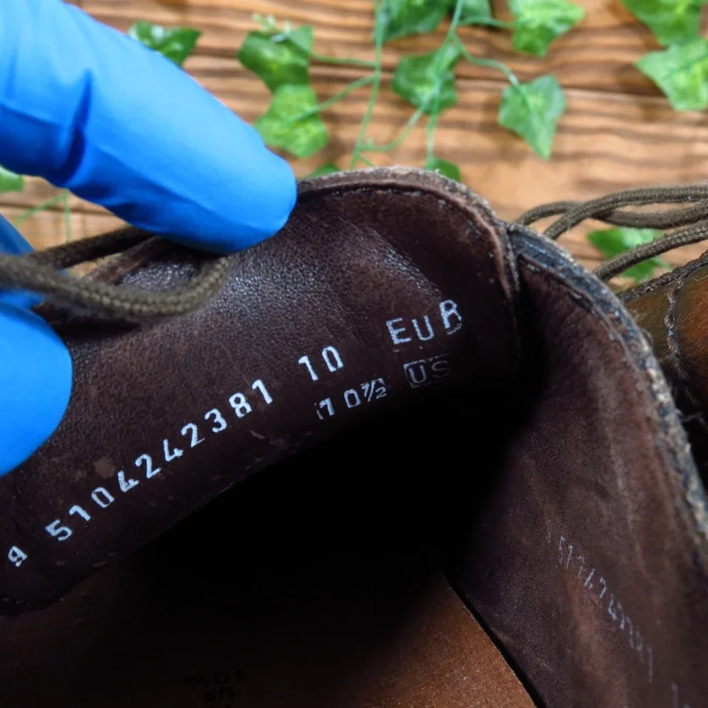 Mephisto Waino Men Casual Derby Shoes Size 10.5 Walking Comfort‎ Brown Leather